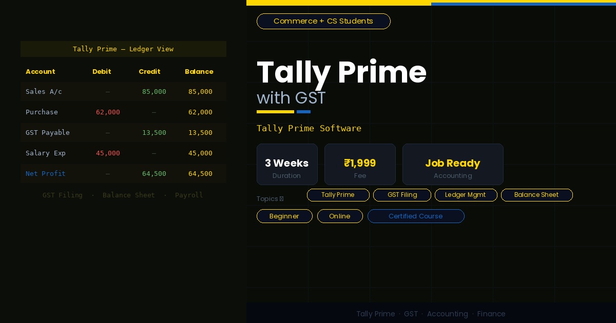 Tally Prime with GST